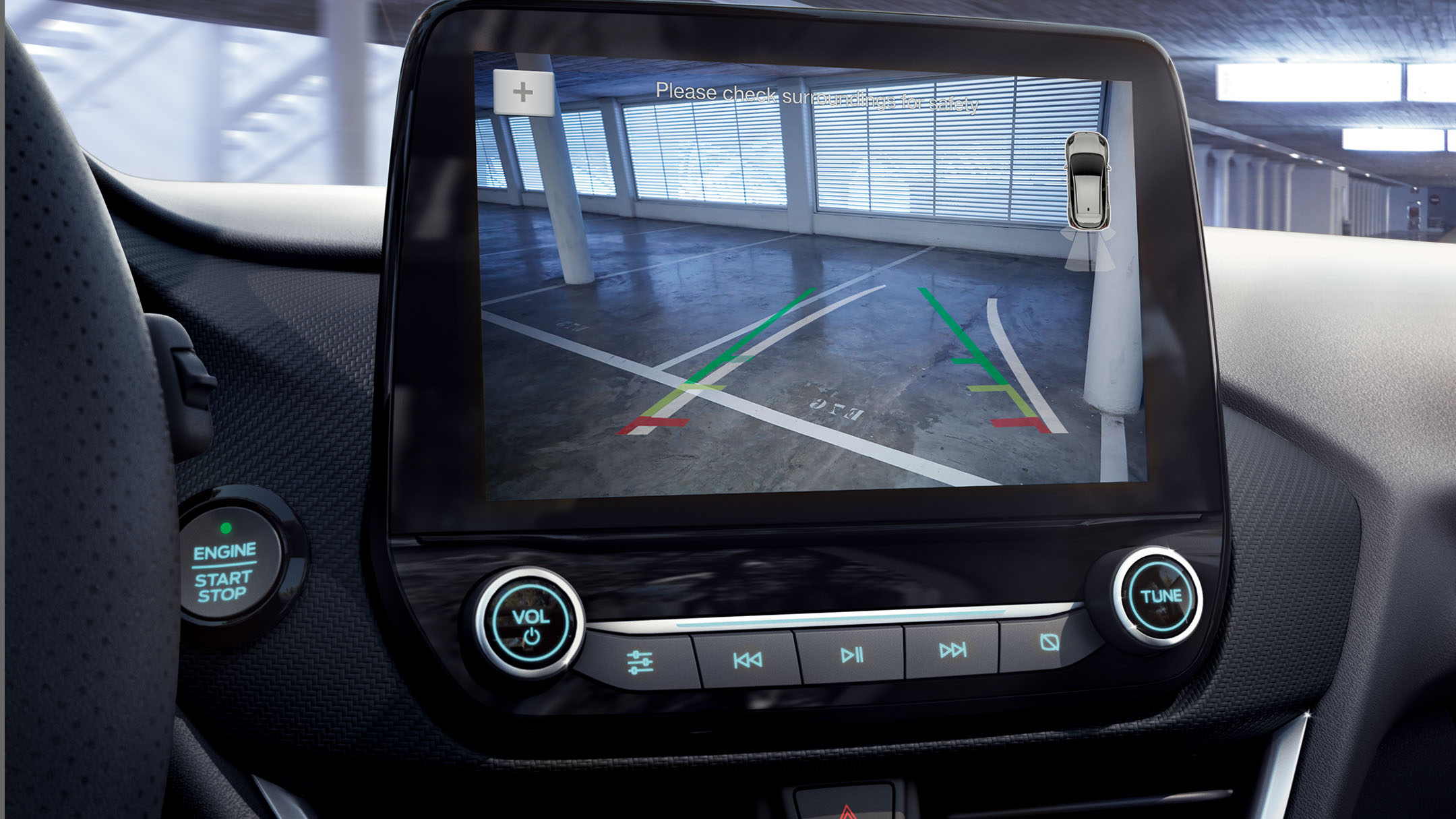 Park Assist on the dashboard