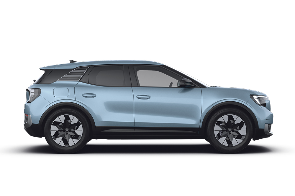 Niebieski Ford Explorer z gamy samochodów rodzinnych Forda.