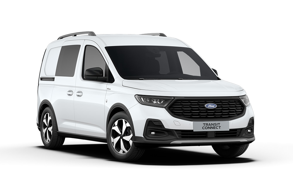 Biały Ford Transit Connect FlexCab w wersji Active