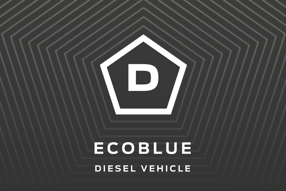 Logo pojazdu z silnikiem wysokoprężnym EcoBlue.